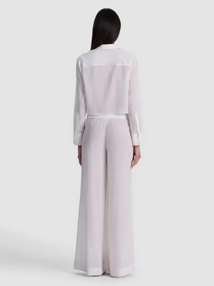 Alice + Olivia - Leon Crop Shirt - Off White sold by Jessie Boutique product image thumbnail 3