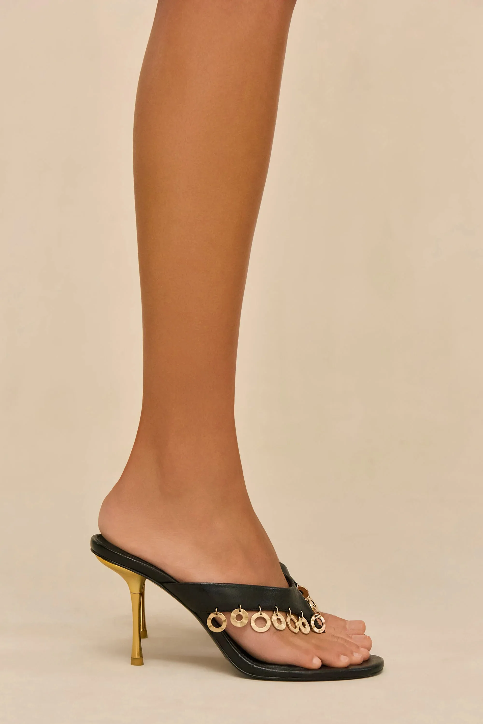 Cult Gaia - Stella Embellished Heel - Black sold by Jessie Boutique product image thumbnail 2