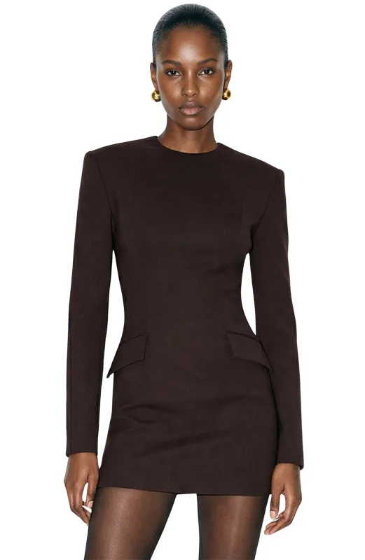 Ronny Kobo - Brette Dress - Chocolate made by Ronny Kobo Collection
