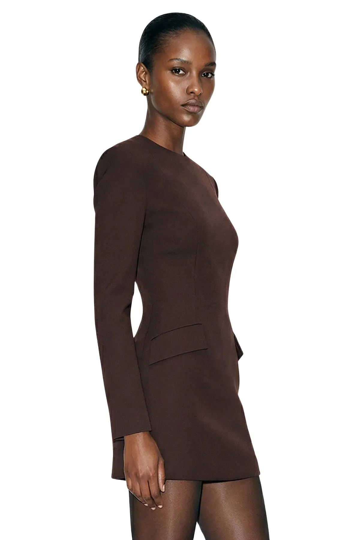 Ronny Kobo - Brette Dress - Chocolate sold by Jessie Boutique product image thumbnail 2