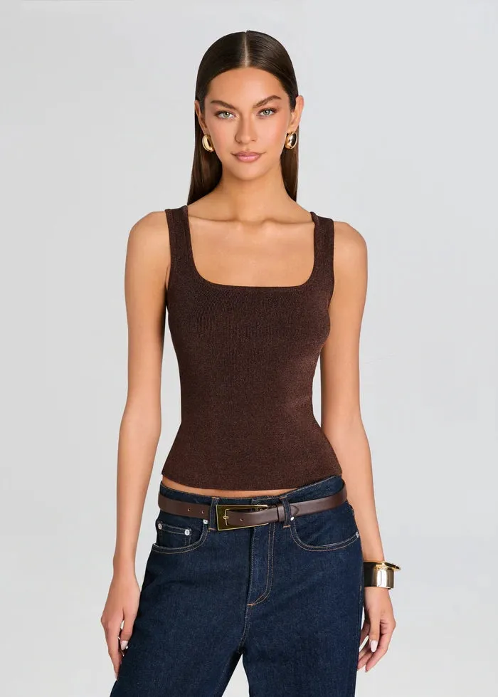 SER.O.YA - Jaymes Tank - Burnt Clove sold by Jessie Boutique