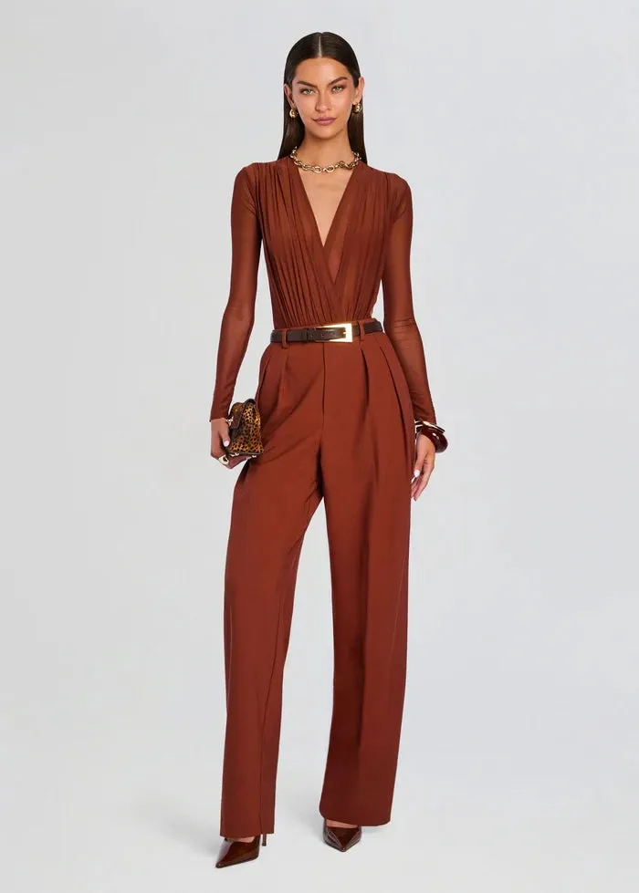 SER.O.YA - Agnes Mesh Bodysuit - Copper Clay sold by Jessie Boutique product image thumbnail 3