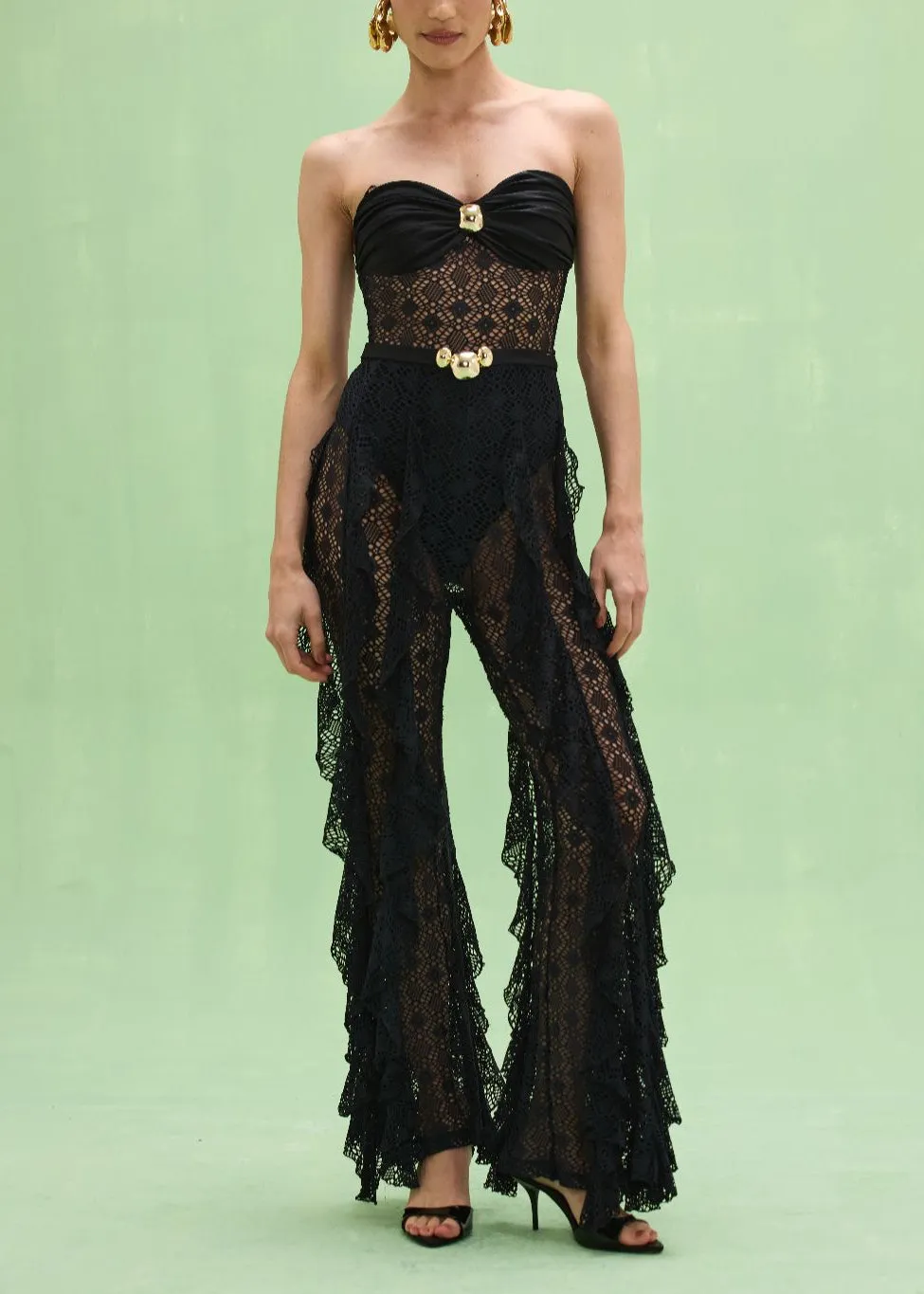 Patbo - Martina Lycra Jumpsuit - Black sold by Jessie Boutique