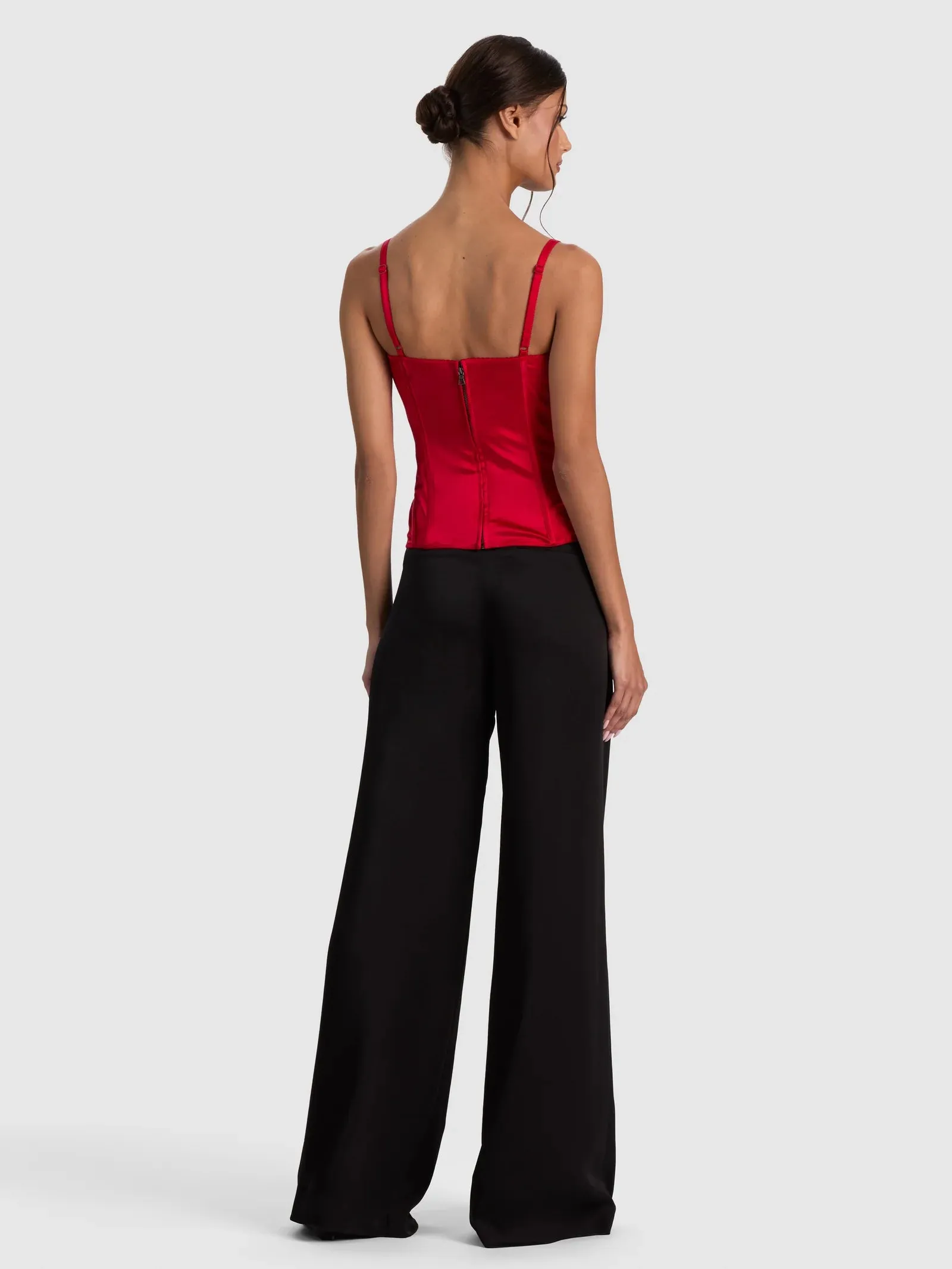 Alice + Olivia - Mira Seamed Longline Structured Corset - Hibiscus sold by Jessie Boutique product image thumbnail 3