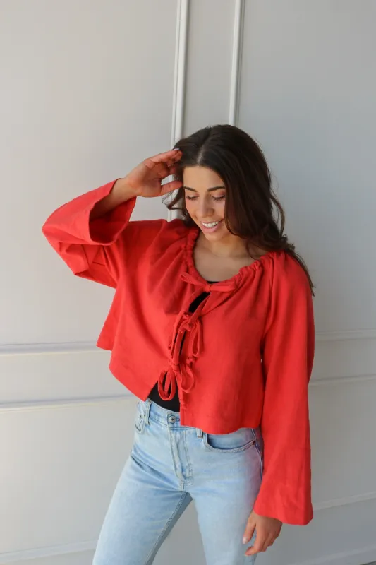 Solana Tie Top sold by Kins Collective