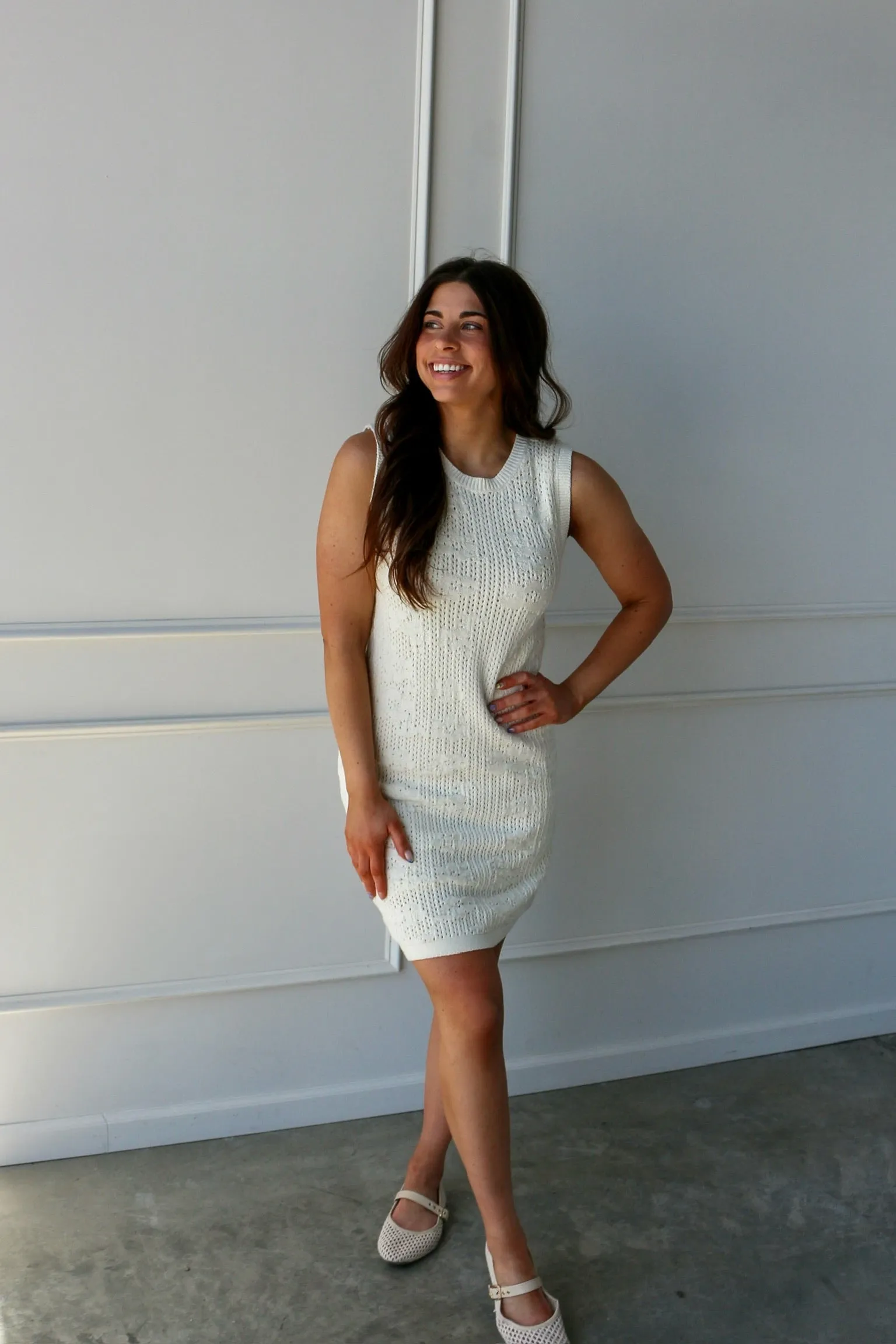 Camilla Crochet Mini Cream sold by Kins Collective