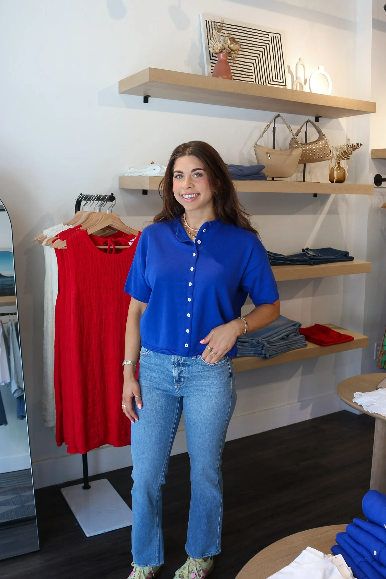 Margot Short Sleeve Cardigan sold by Kins Collective product image thumbnail 2