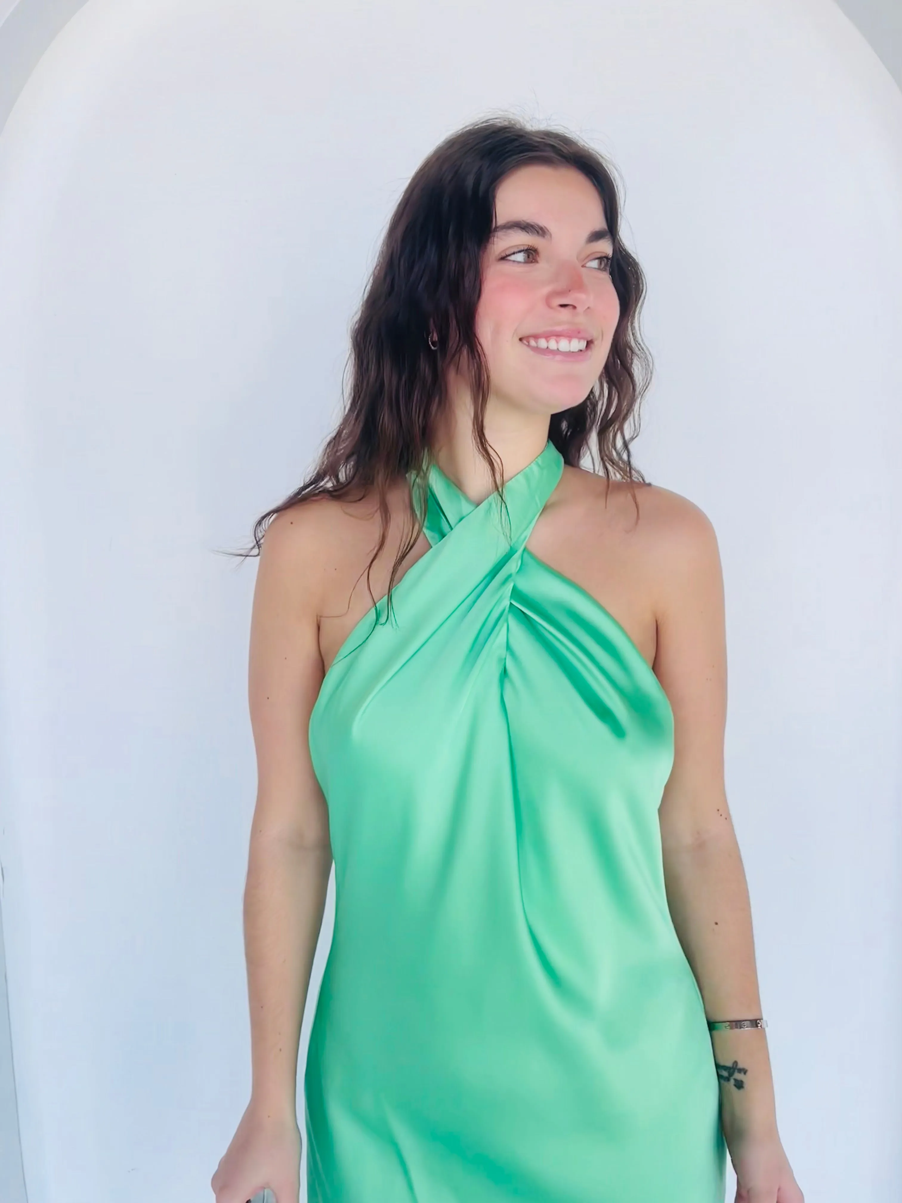 Jasmine Tie Mini Dress sold by Kins Collective product image thumbnail 2