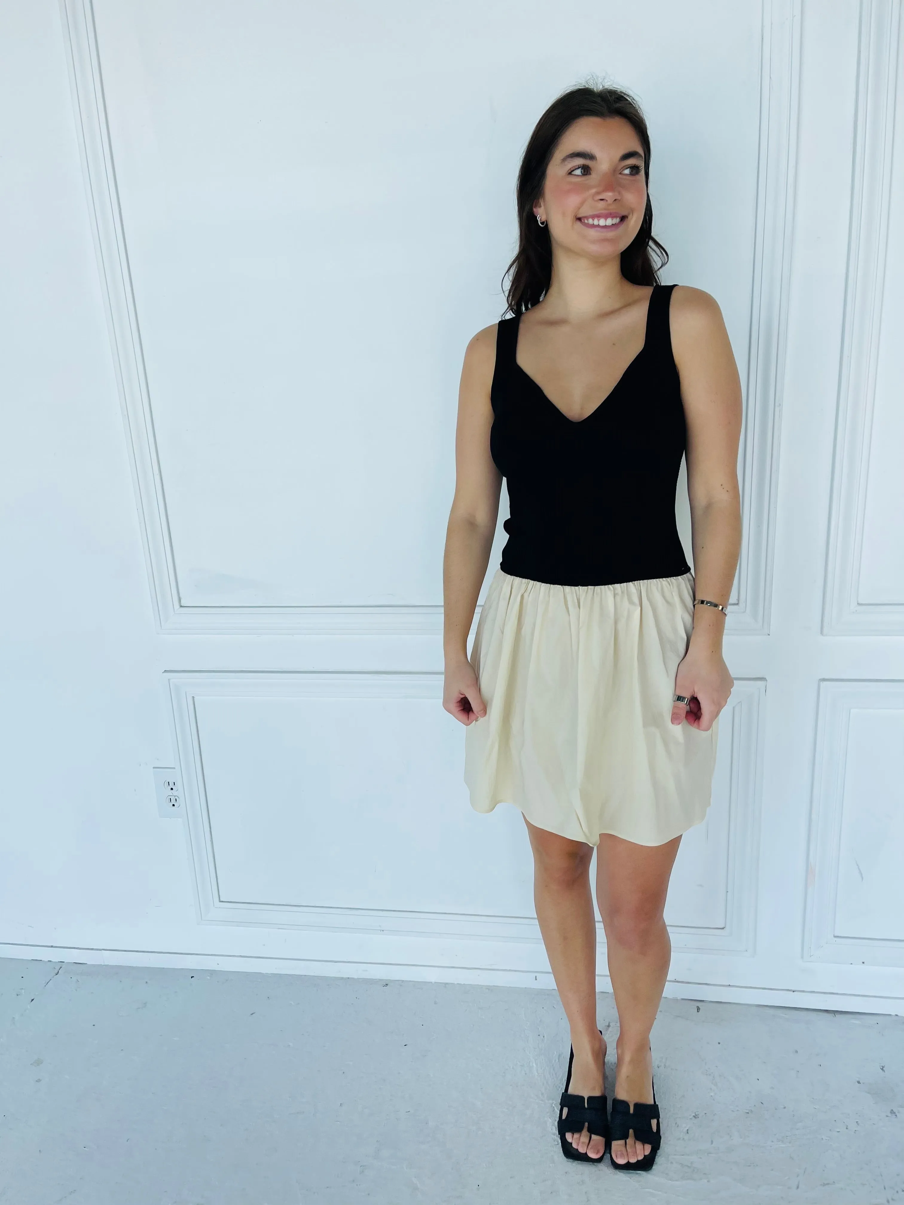 Positano Combo Dress sold by Kins Collective