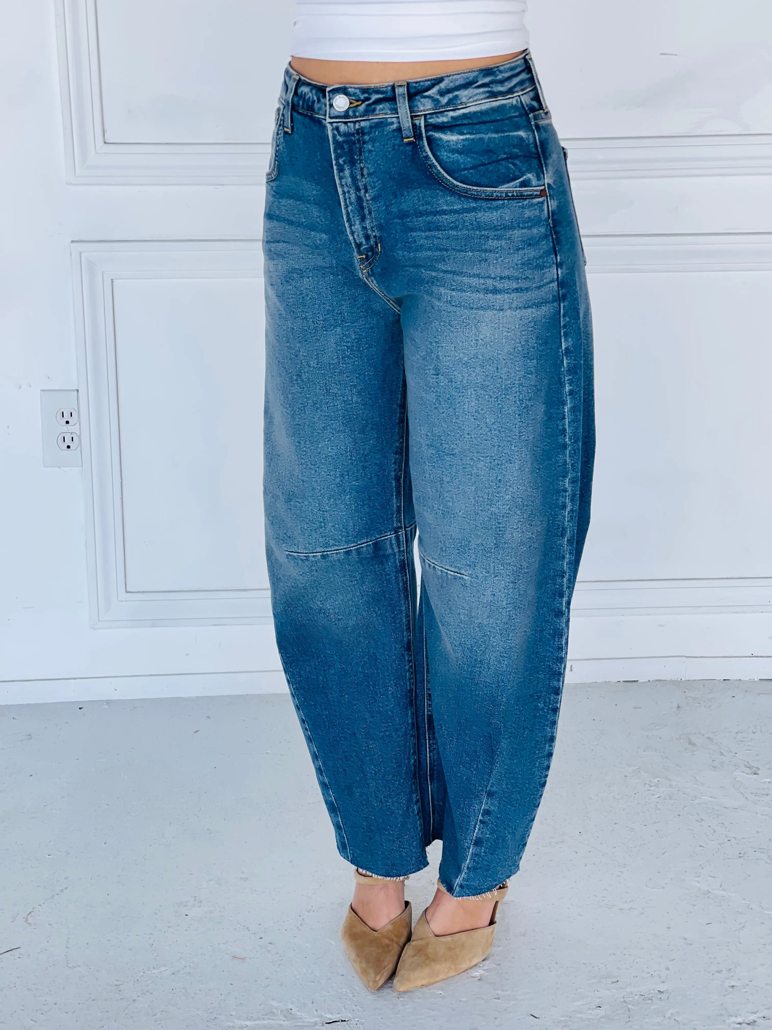 The Seamed Barrel Jeans sold by Kins Collective product image thumbnail 4