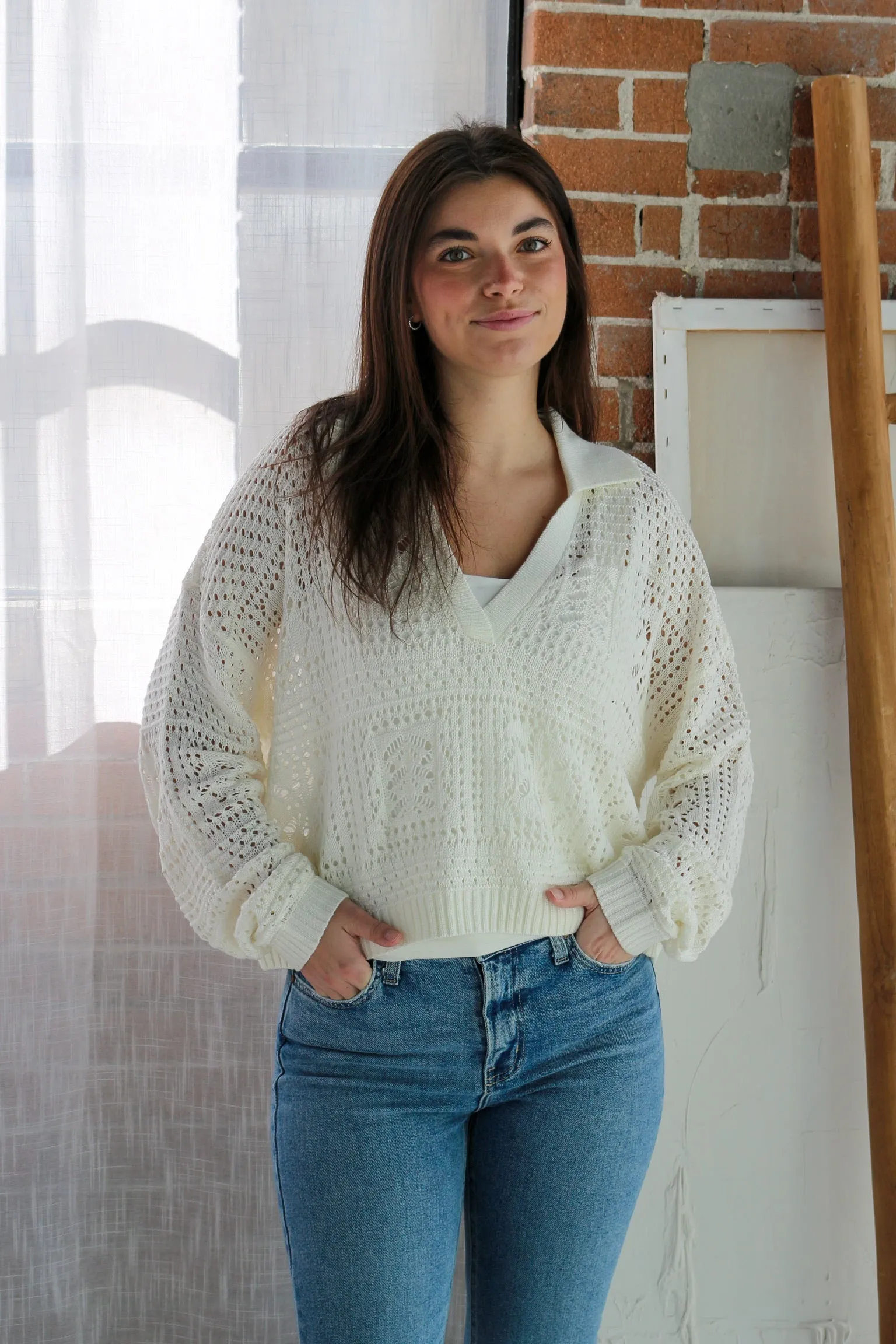 Daisy Polo Sweater sold by Kins Collective product image thumbnail 4