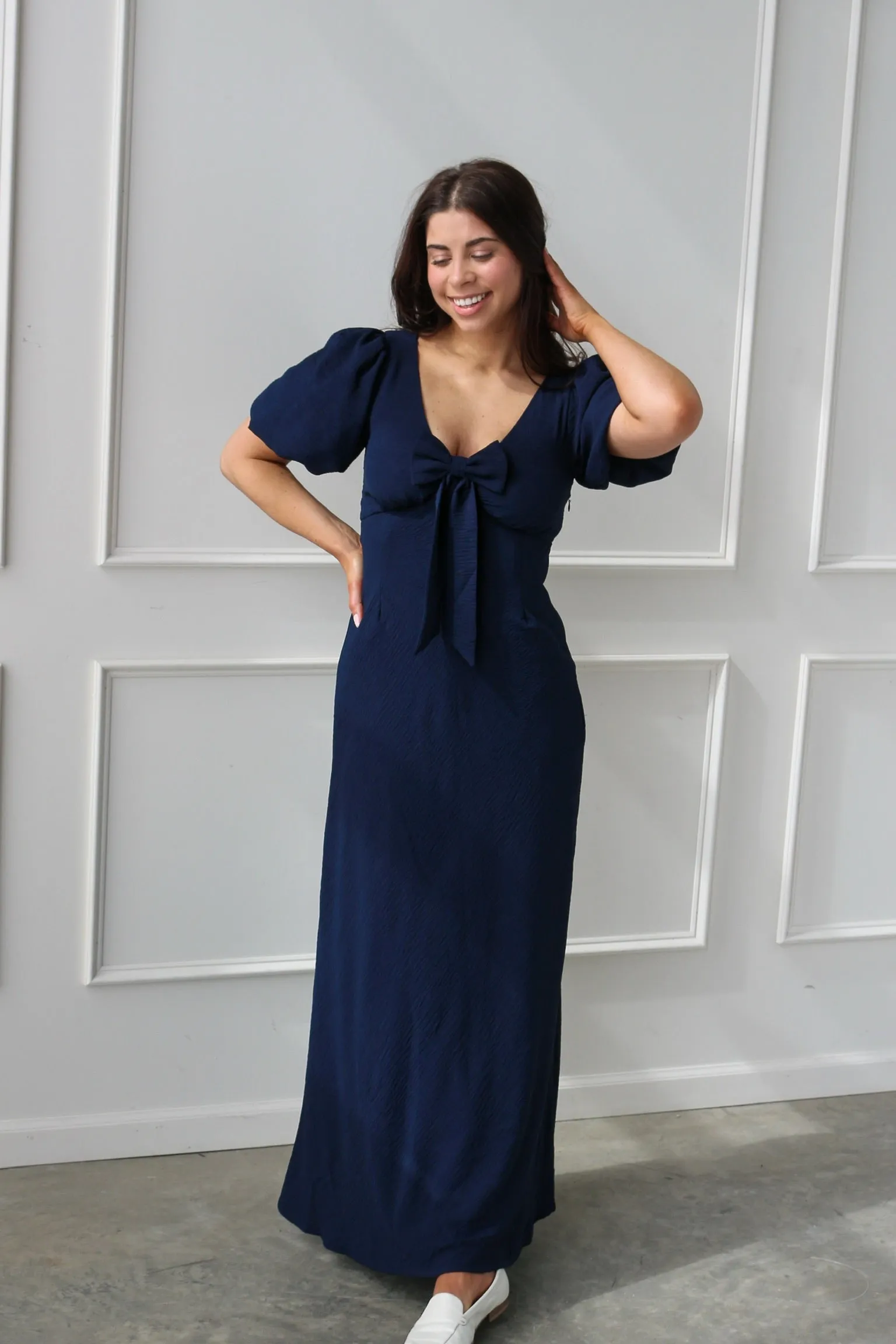 Celeste Tie Front Maxi sold by Kins Collective