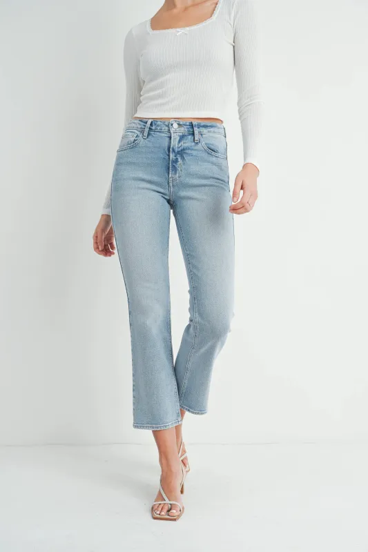 The Slim Cropped Bootcut sold by Kins Collective
