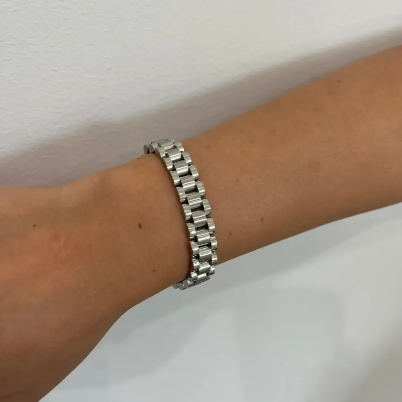 Silver Link Bracelet sold by Kins Collective