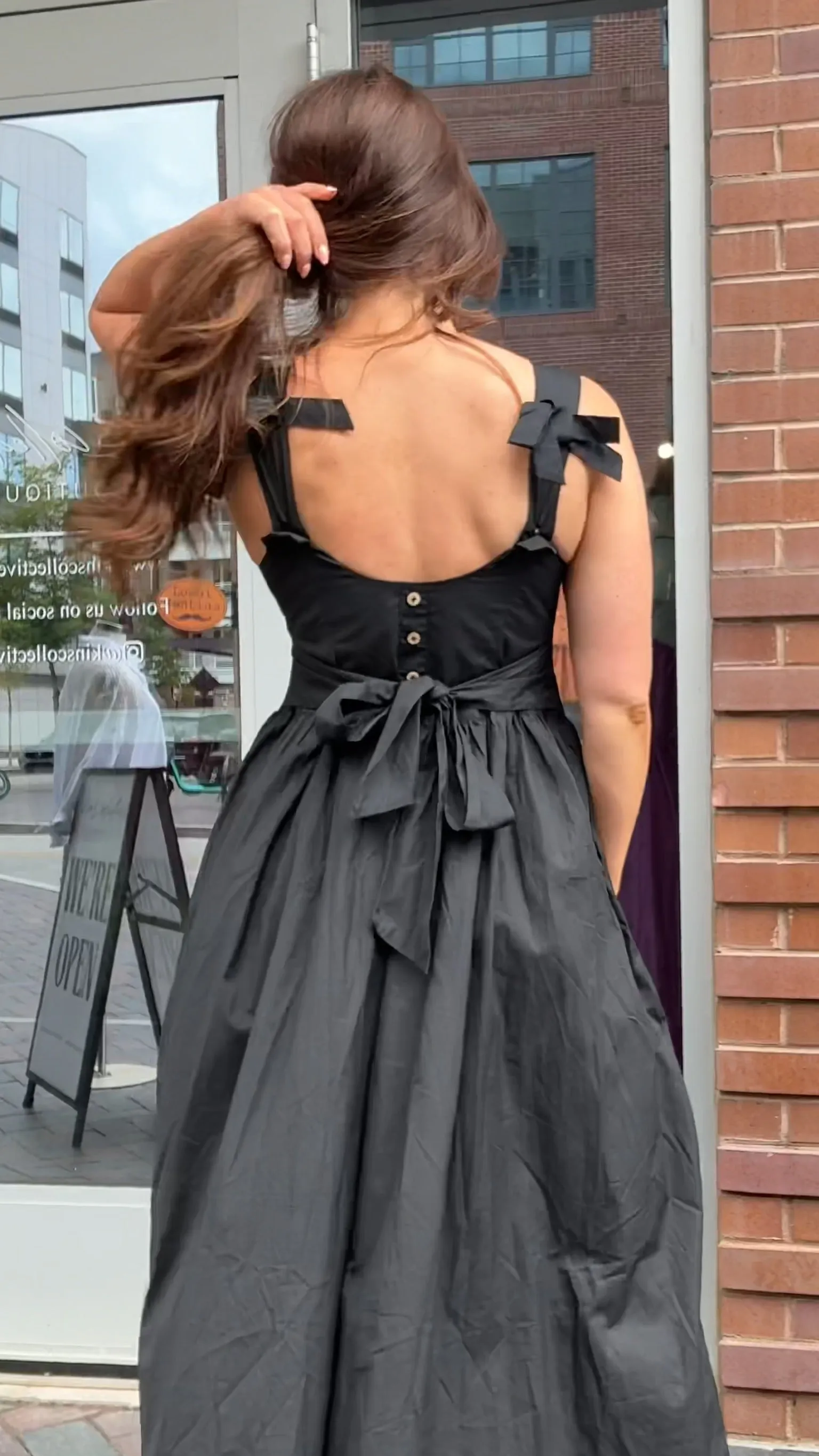 Lila Bow Back Dress sold by Kins Collective product image thumbnail 3