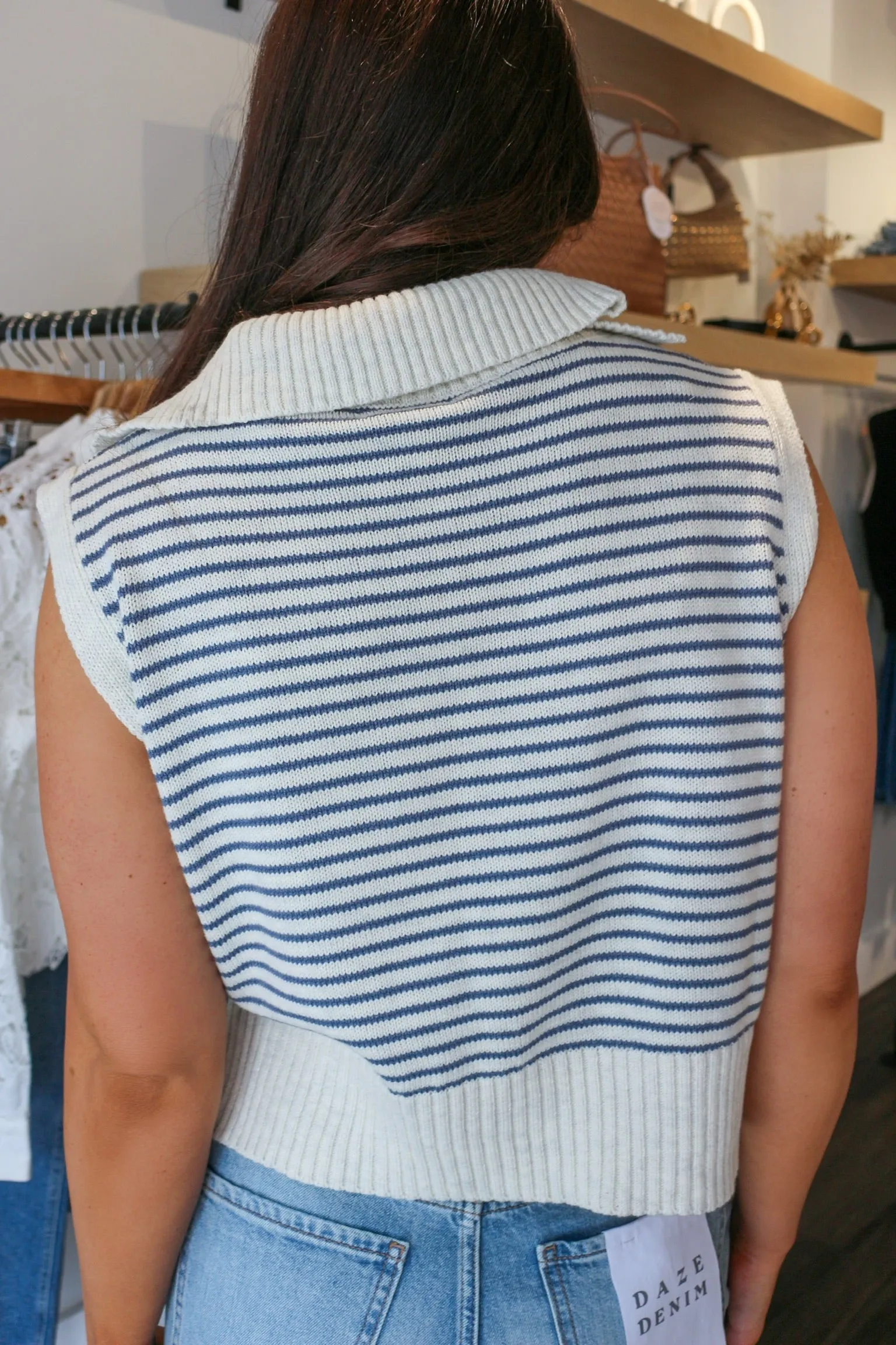 Cottage Stripe Polo sold by Kins Collective product image thumbnail 3