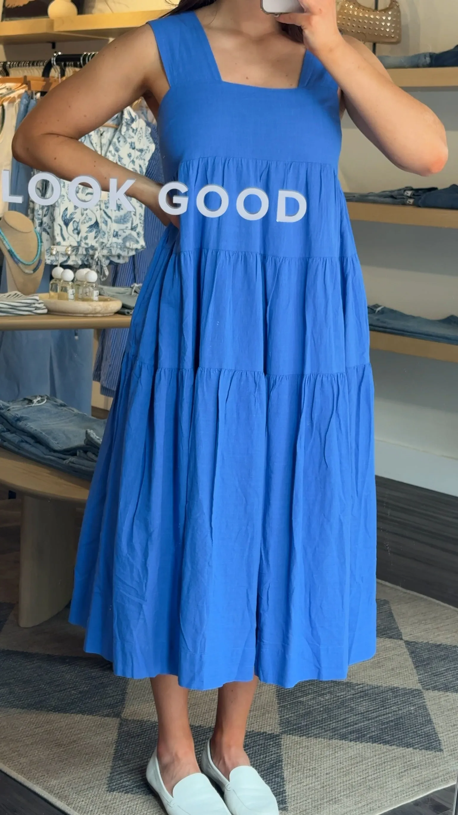 Azure Tiered Maxi Dress sold by Kins Collective product image thumbnail 3