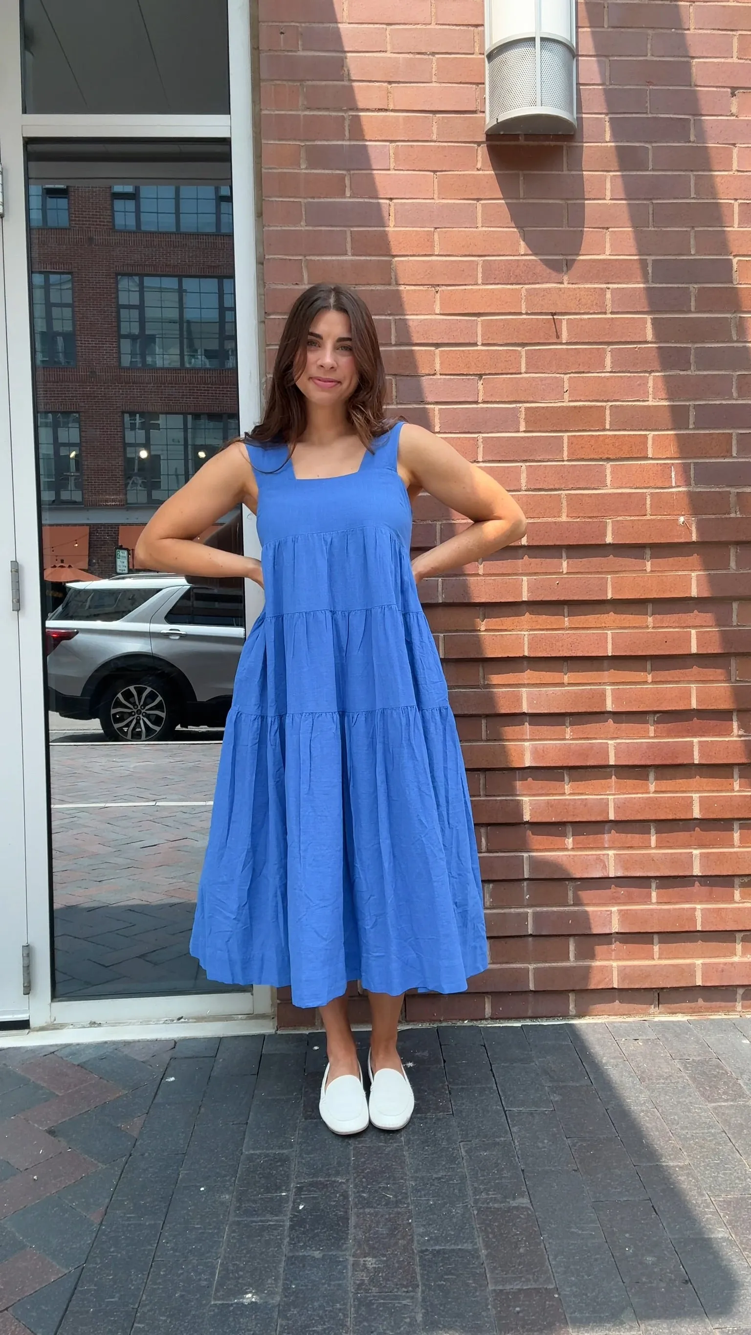 Azure Tiered Maxi Dress sold by Kins Collective product image thumbnail 4
