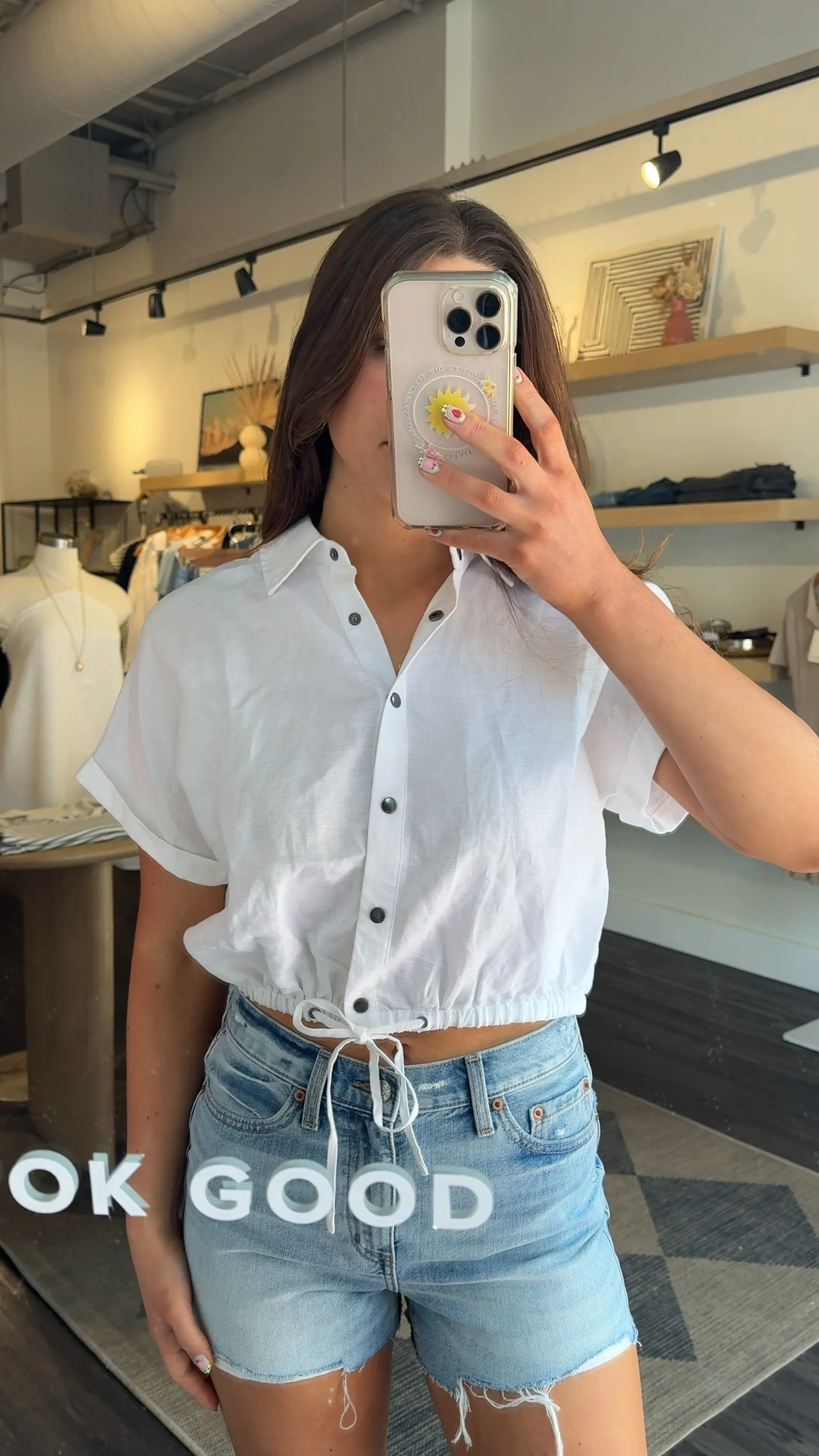 Breezy Linen Top sold by Kins Collective