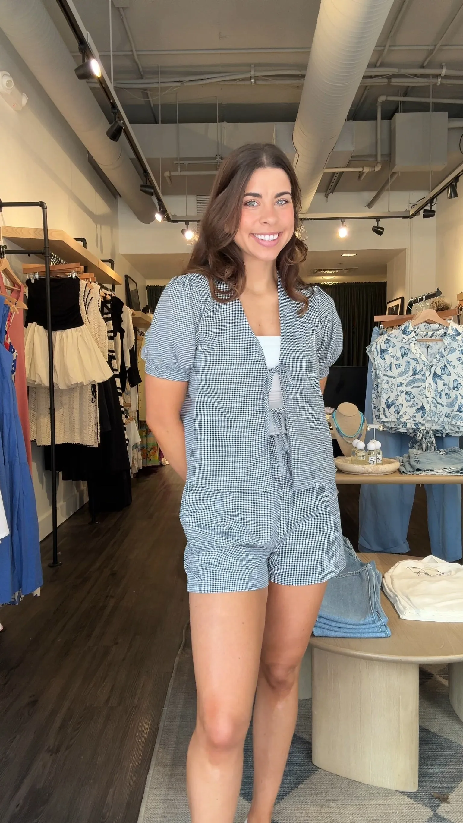 Claire Gingham Short sold by Kins Collective product image thumbnail 2