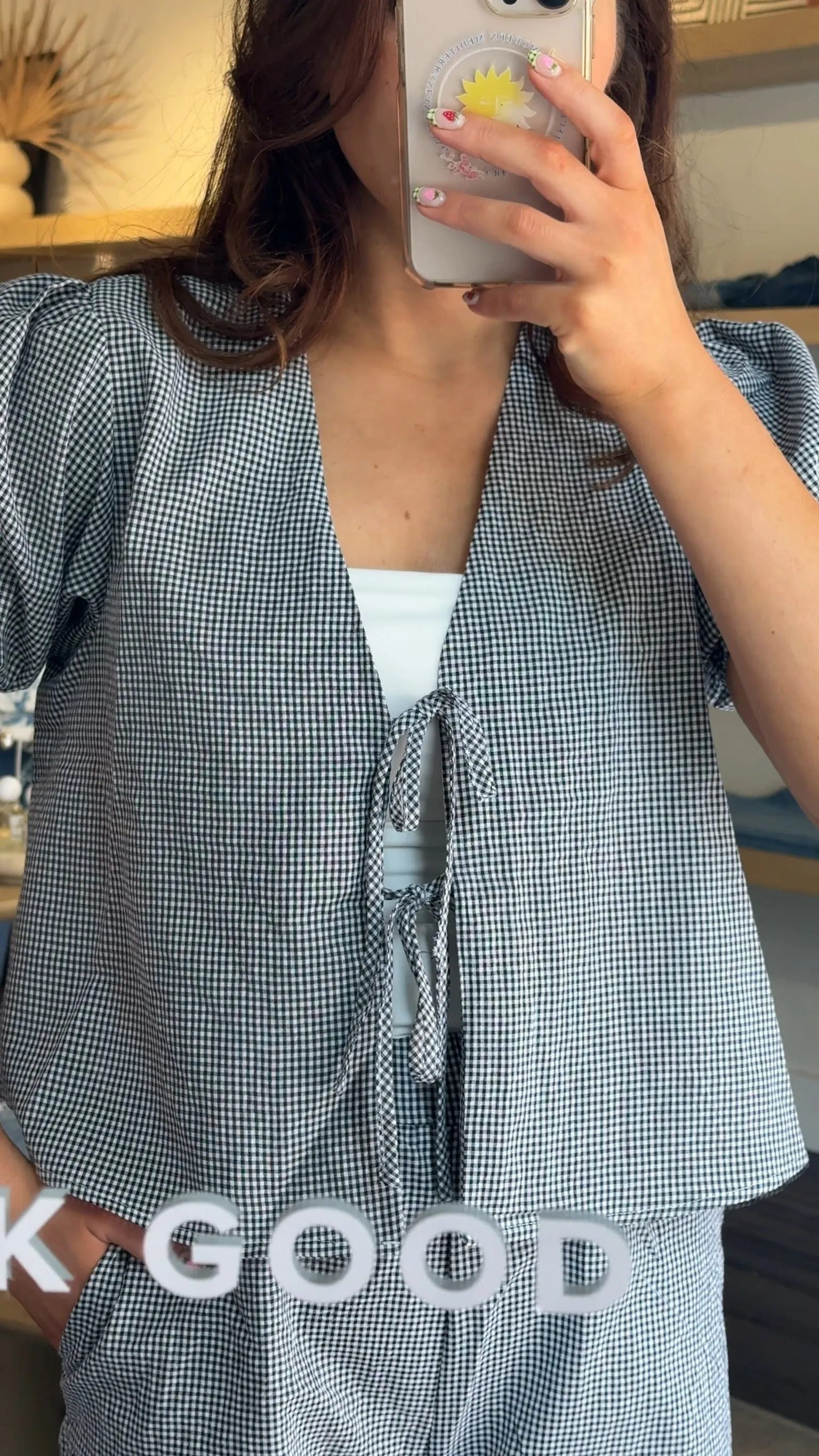 Claire Gingham Top sold by Kins Collective product image thumbnail 2