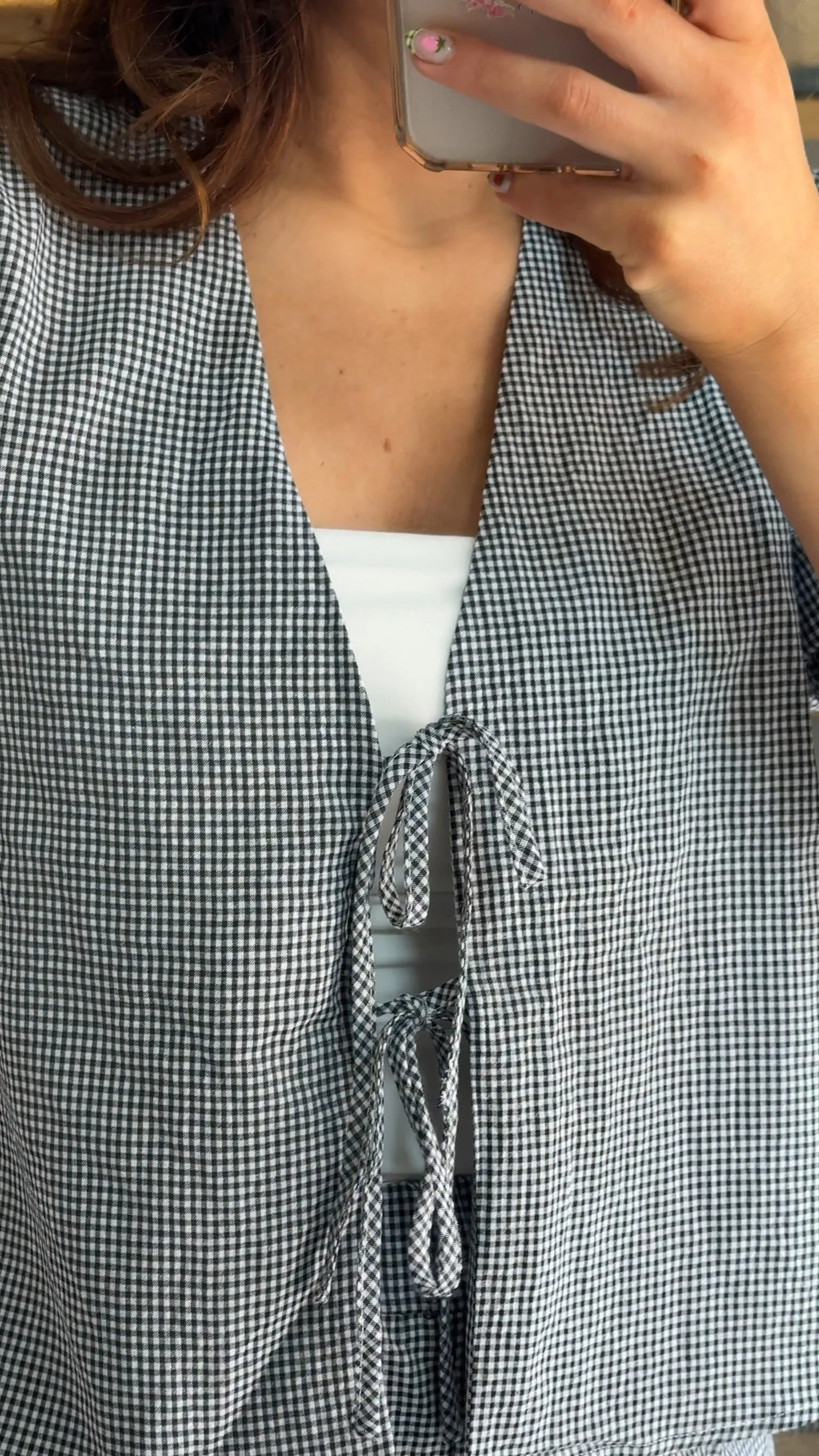 Claire Gingham Top sold by Kins Collective product image thumbnail 3