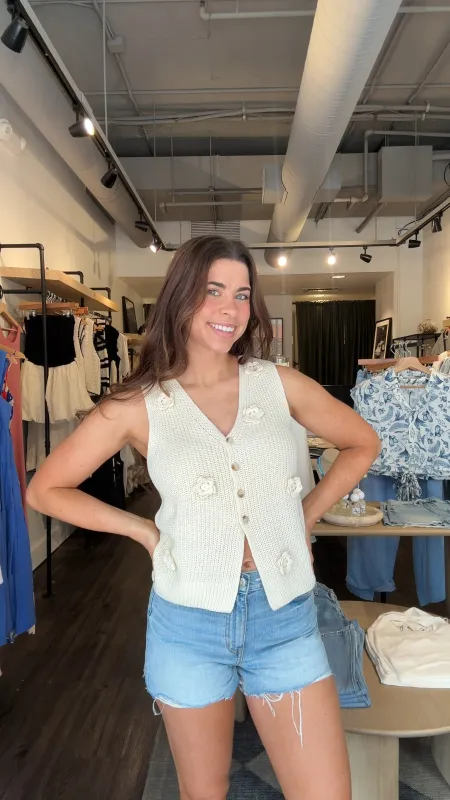 Rosewood Appliqué Vest sold by Kins Collective