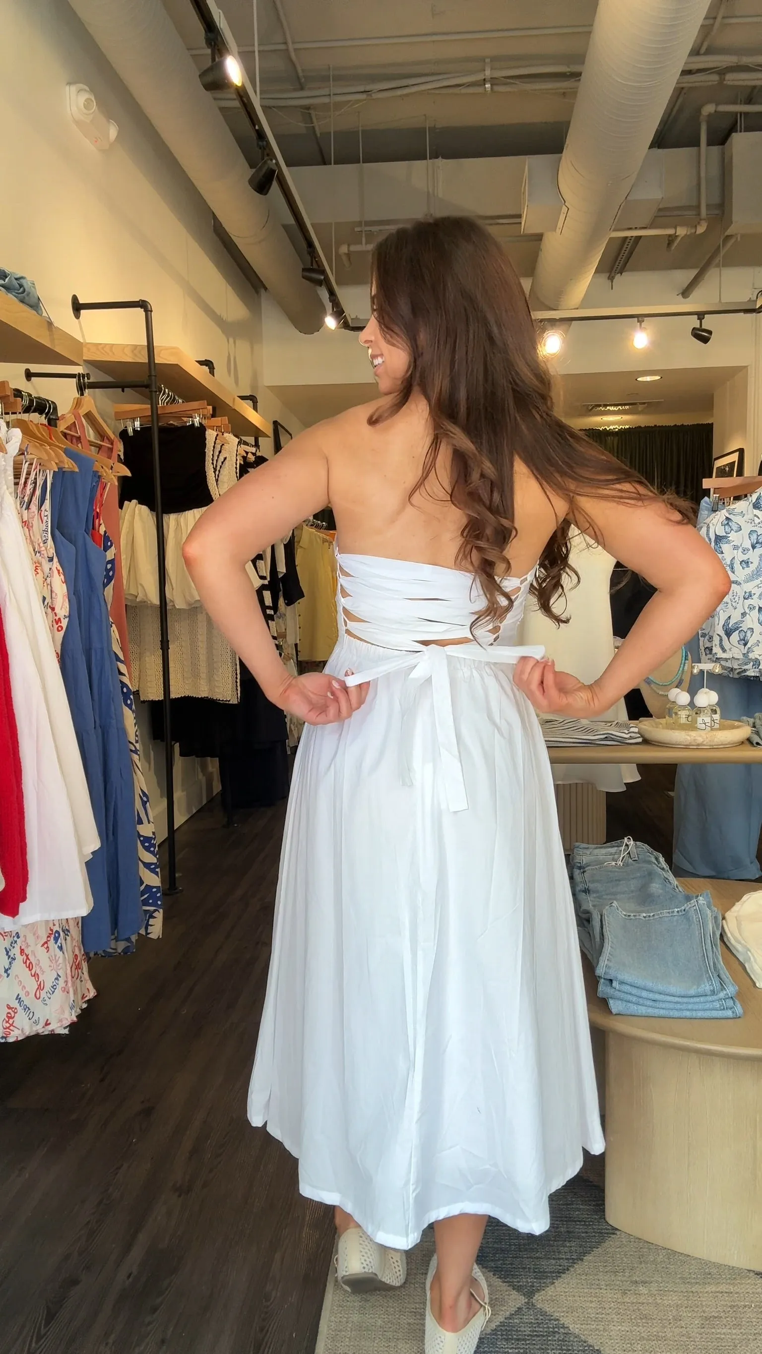 Sorrento Strapless Dress sold by Kins Collective product image thumbnail 2