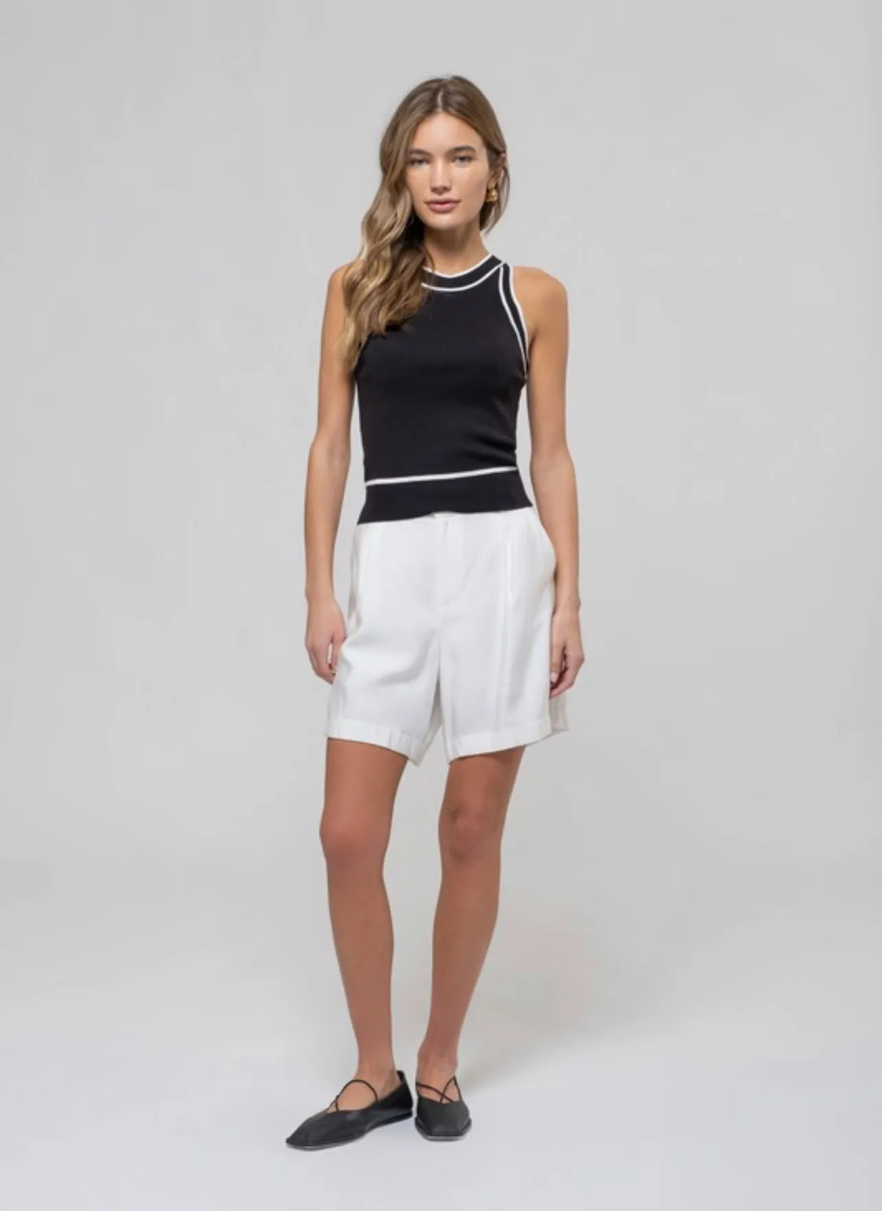 Contrast Knit Tank sold by Kins Collective product image thumbnail 2