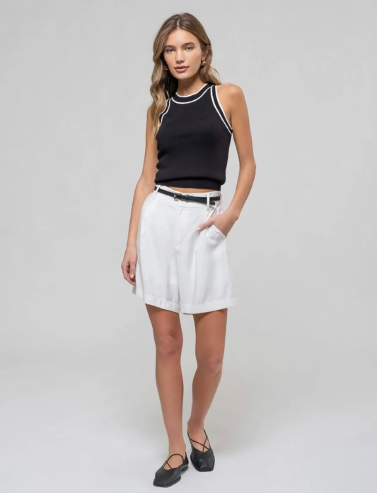 Contrast Knit Tank sold by Kins Collective product image thumbnail 3