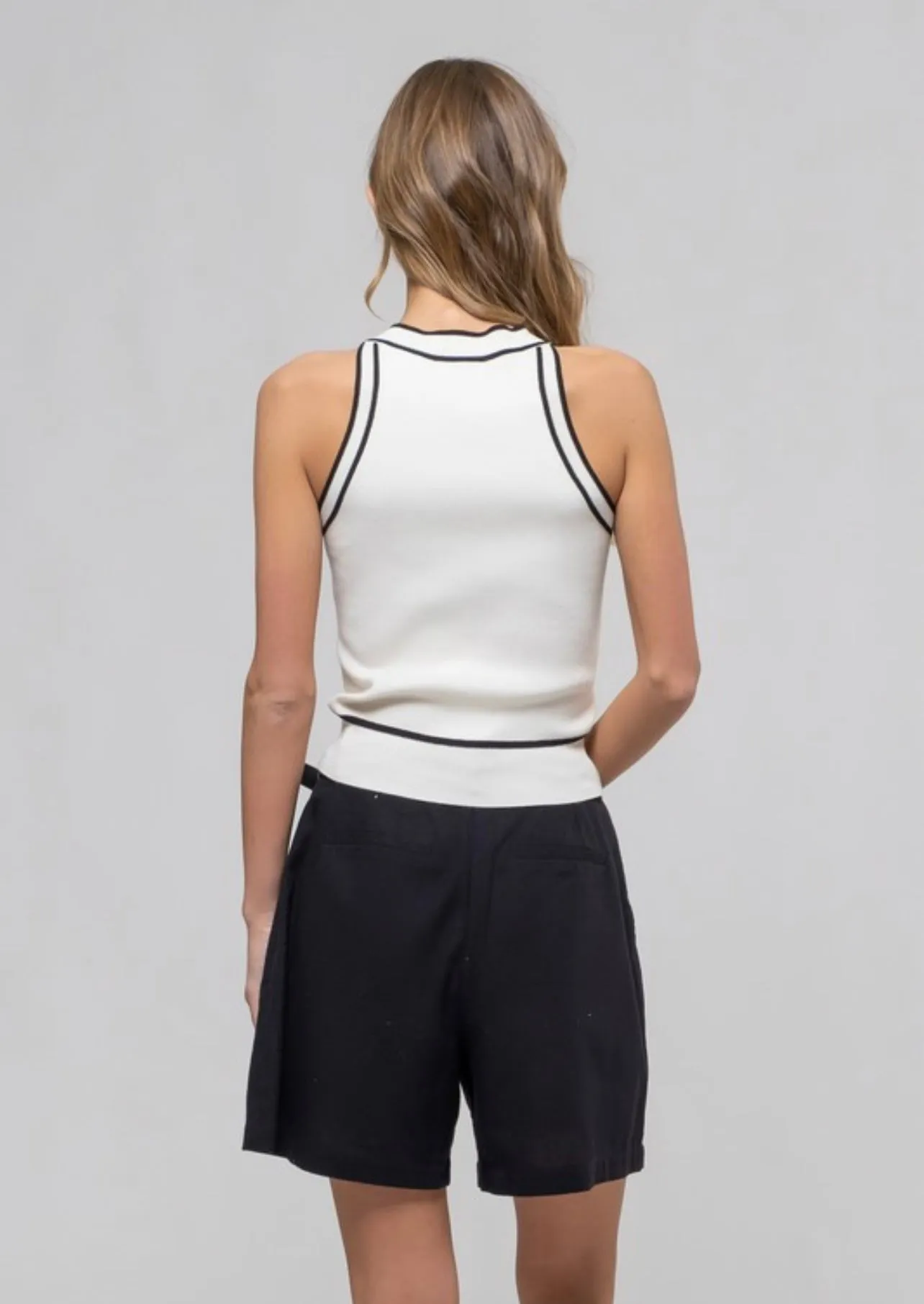 Contrast Knit Tank sold by Kins Collective product image thumbnail 3