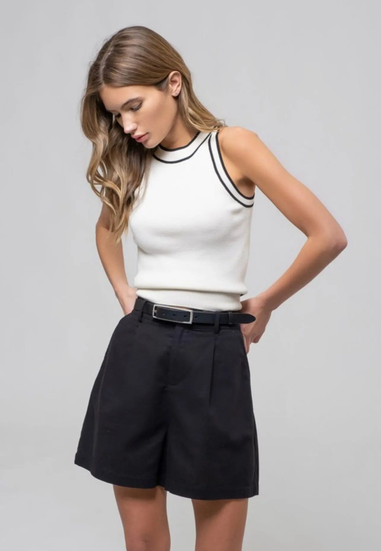 Contrast Knit Tank sold by Kins Collective product image thumbnail 2