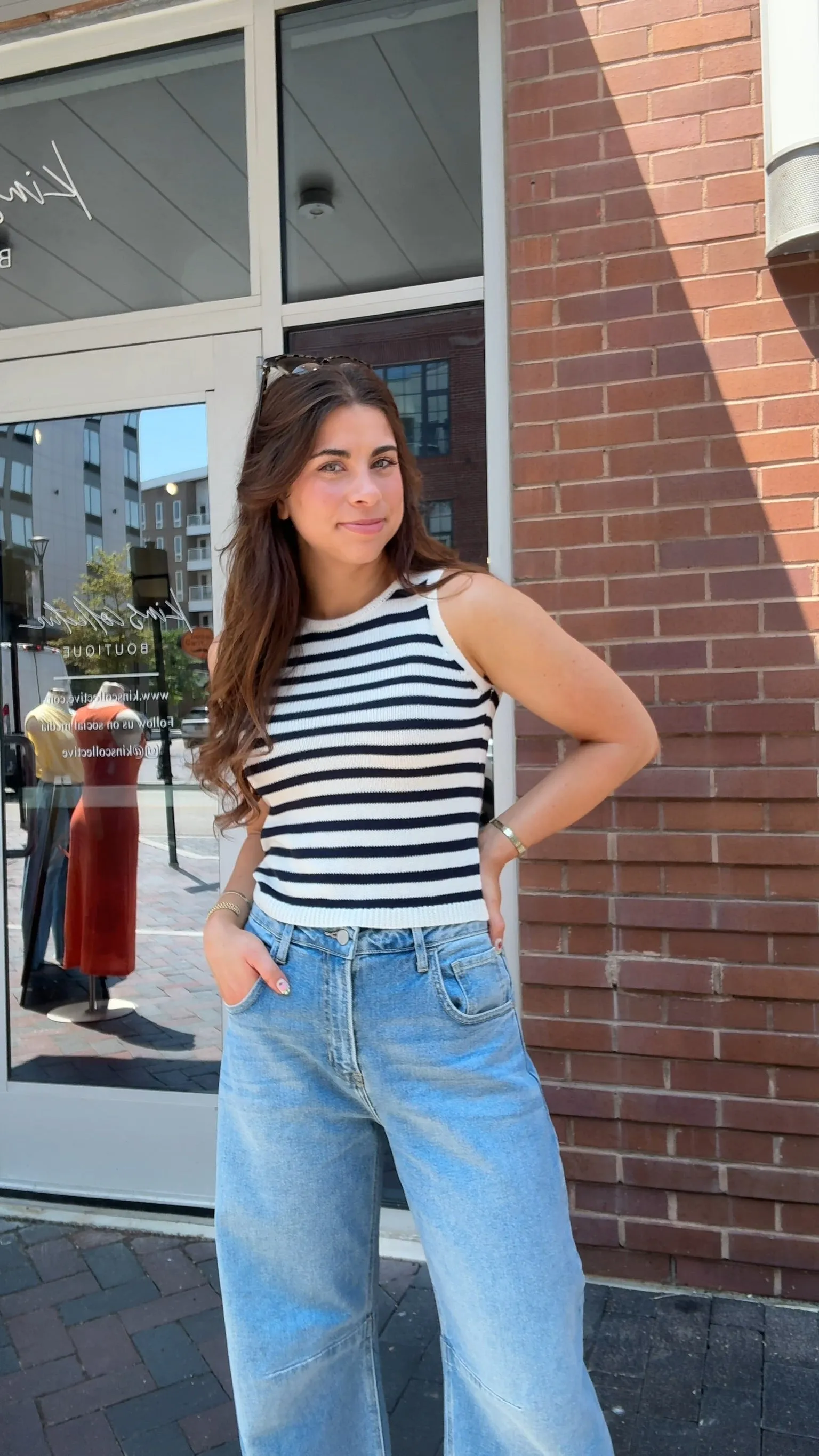Nautical Stripe Tank sold by Kins Collective product image thumbnail 3