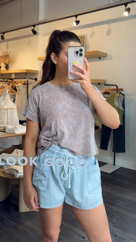 Washed Raw Finish Tee sold by Kins Collective