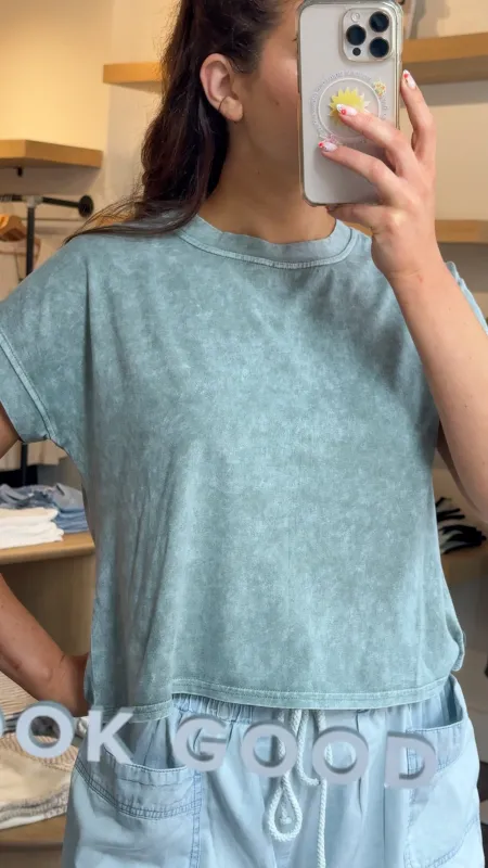 Washed Raw Finish Tee sold by Kins Collective