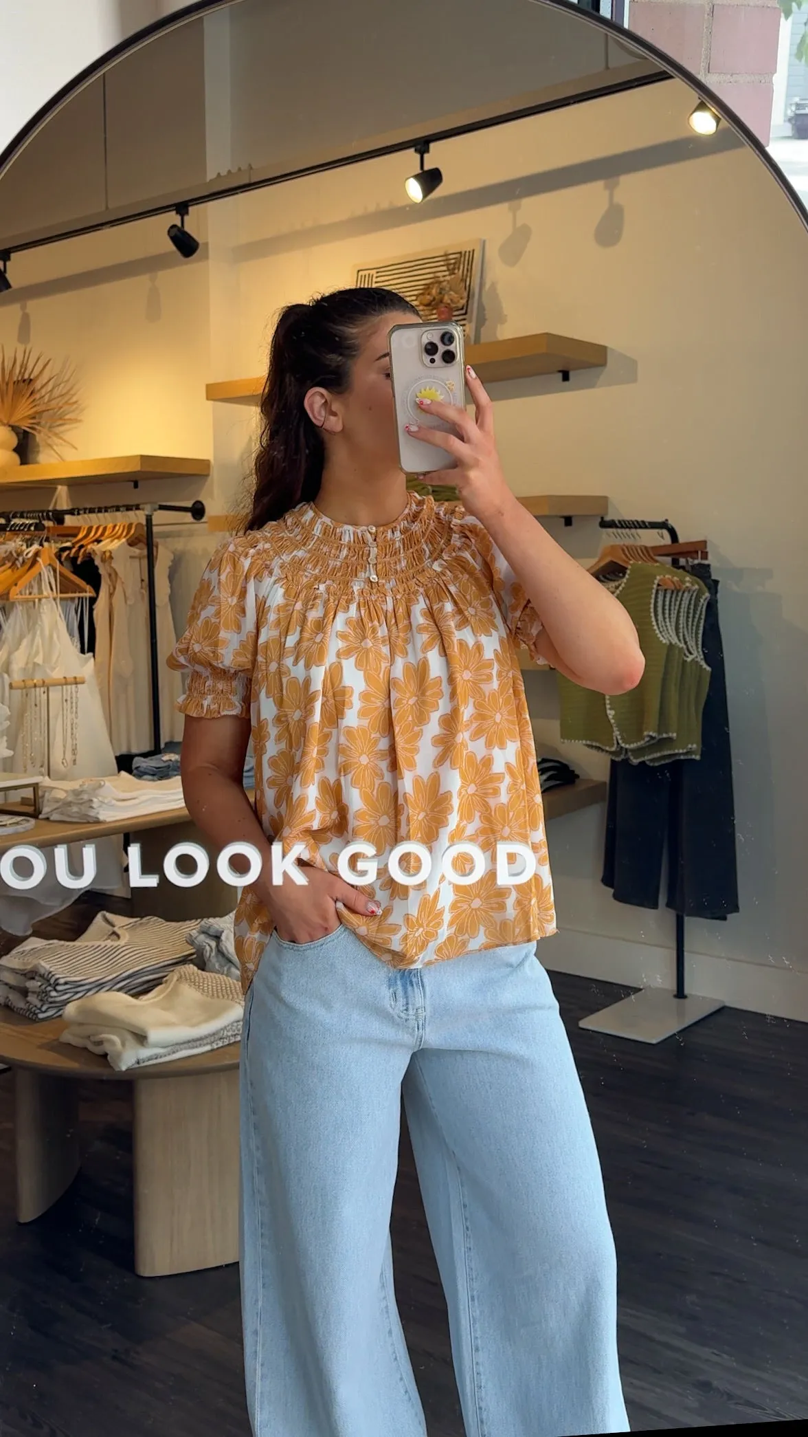 Marmalade Floral Blouse sold by Kins Collective