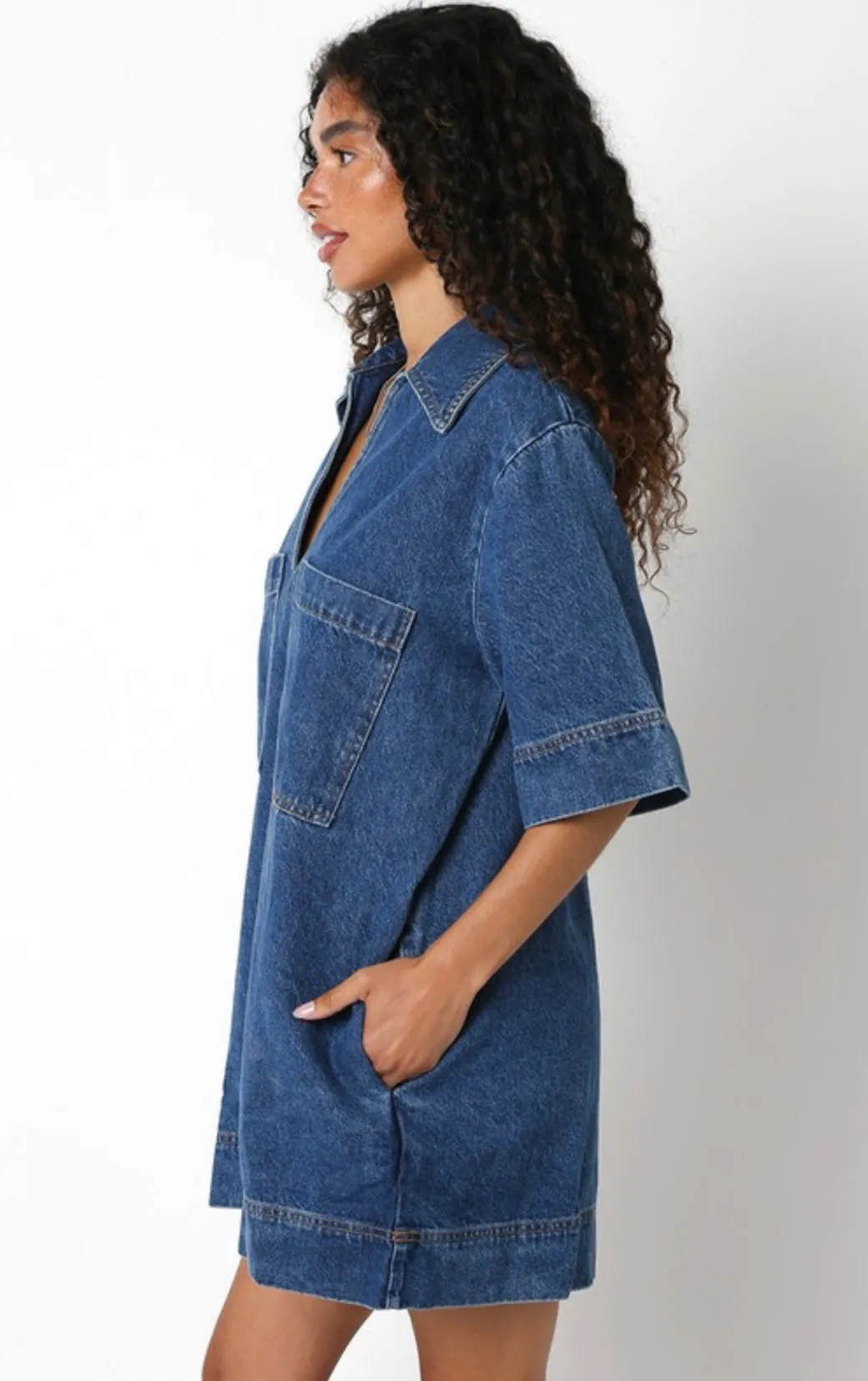 Ava Denim Dress sold by Kins Collective product image thumbnail 2