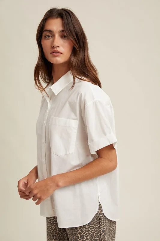 Gia Boxy Poplin Top sold by Kins Collective product image thumbnail 3