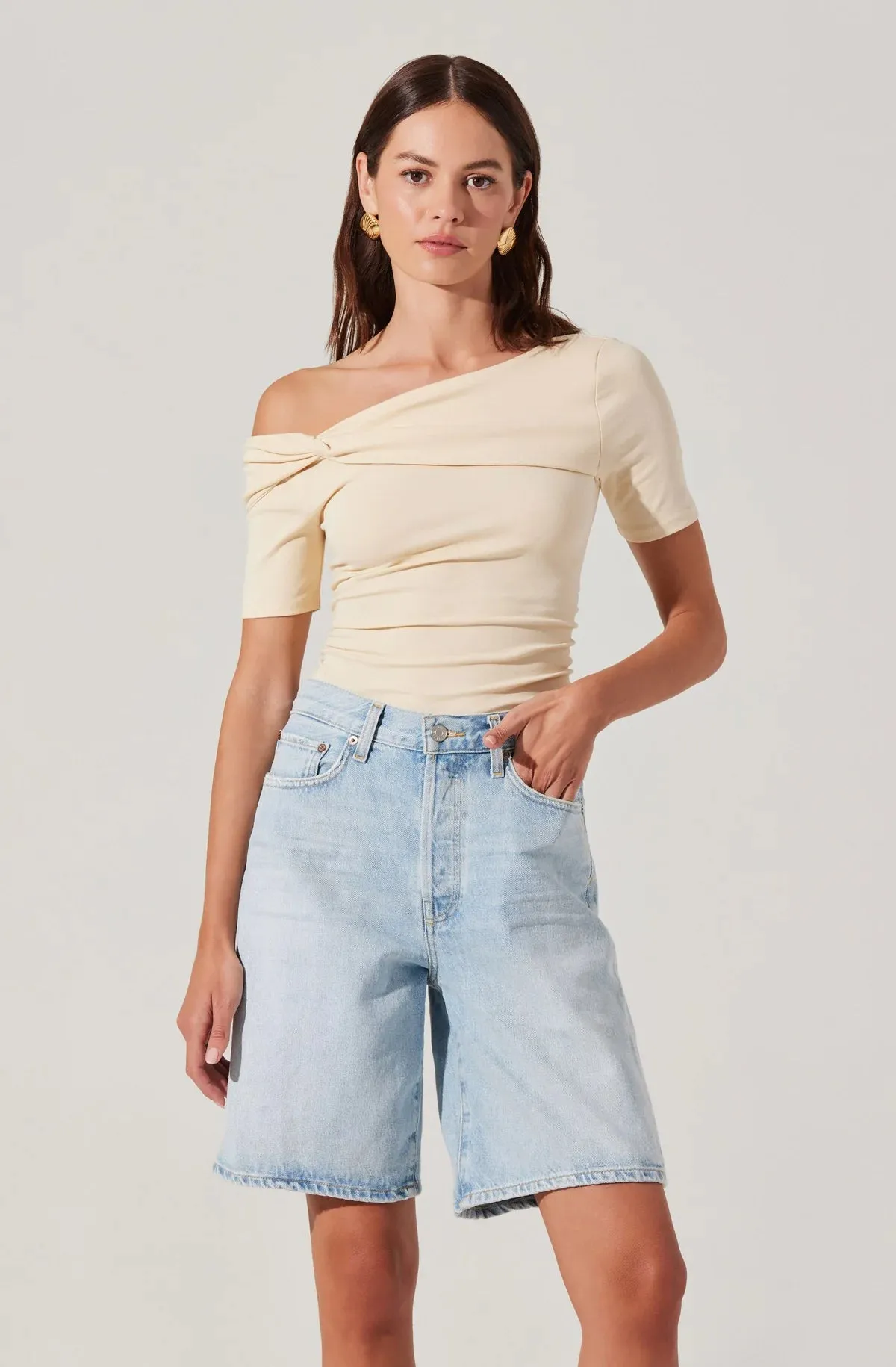 Saylah Off Shoulder Twist Top sold by Kins Collective