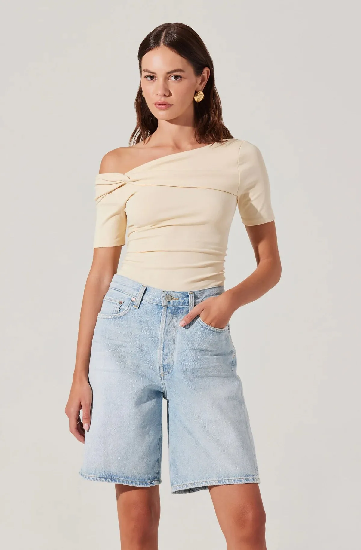Saylah Off Shoulder Twist Top sold by Kins Collective product image thumbnail 4