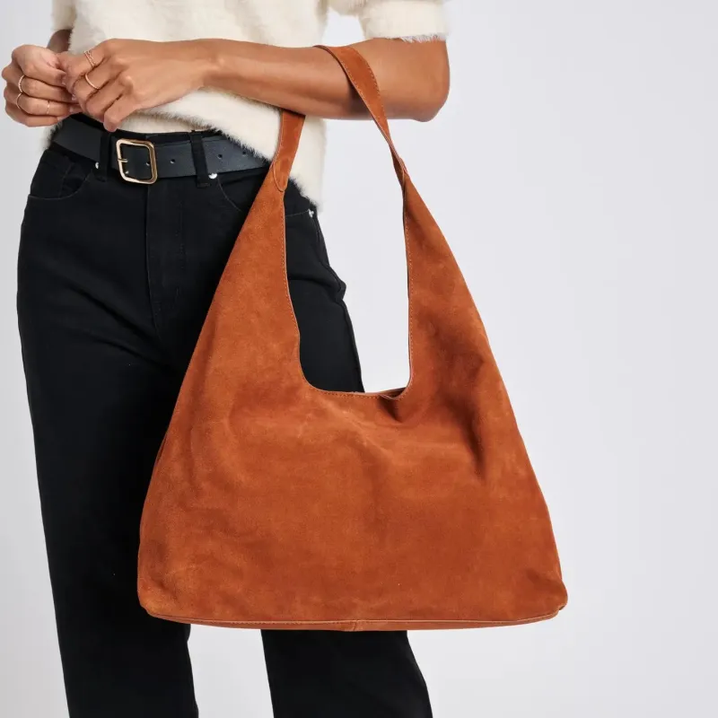 Amber Suede Bag made by Kins Collective