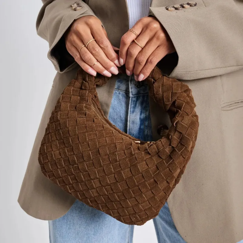Autumn Knot Suede Bag sold by Kins Collective