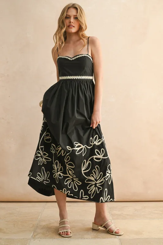 Embroidered Maxi Dress sold by Kins Collective