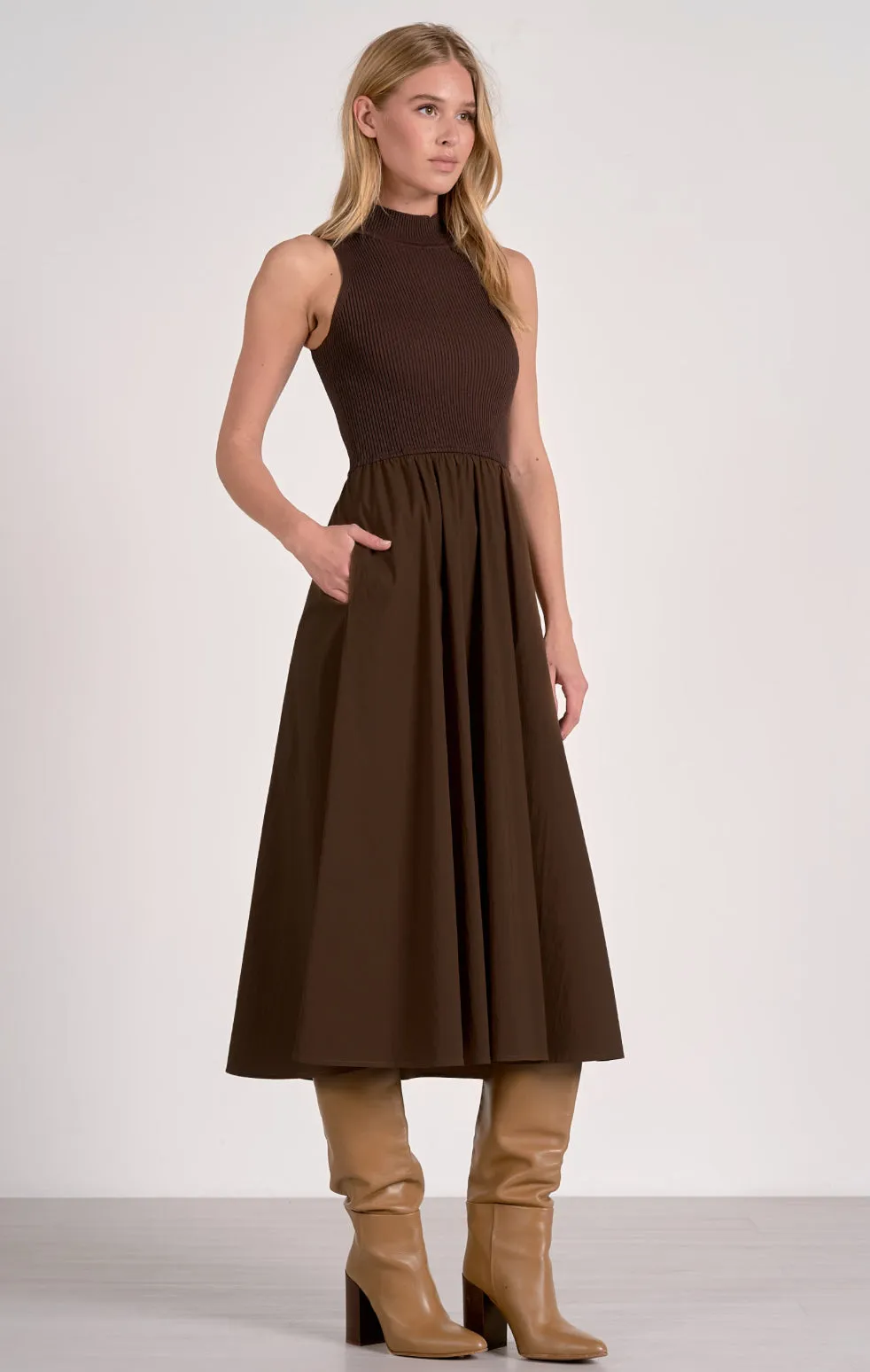 Mixed Media Dress sold by Kins Collective