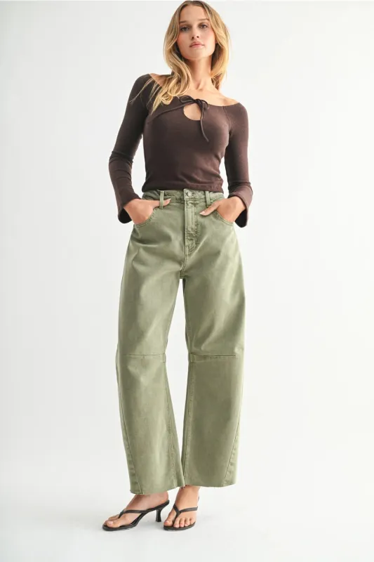 The Seamed Barrel Jeans sold by Kins Collective