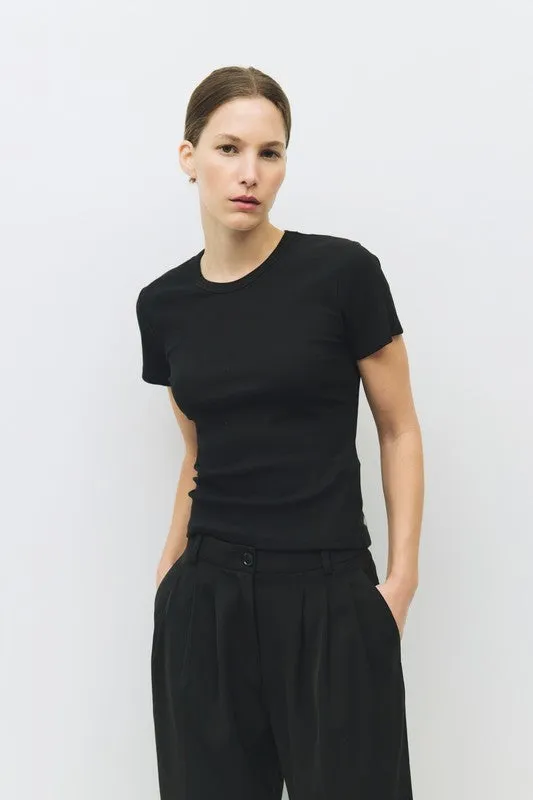 The Miller Rib Tee sold by Kins Collective