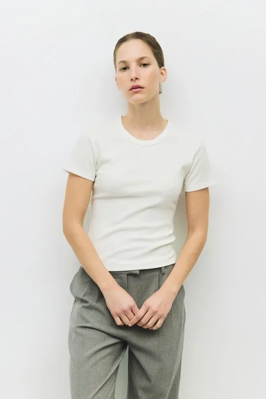 The Miller Rib Tee sold by Kins Collective
