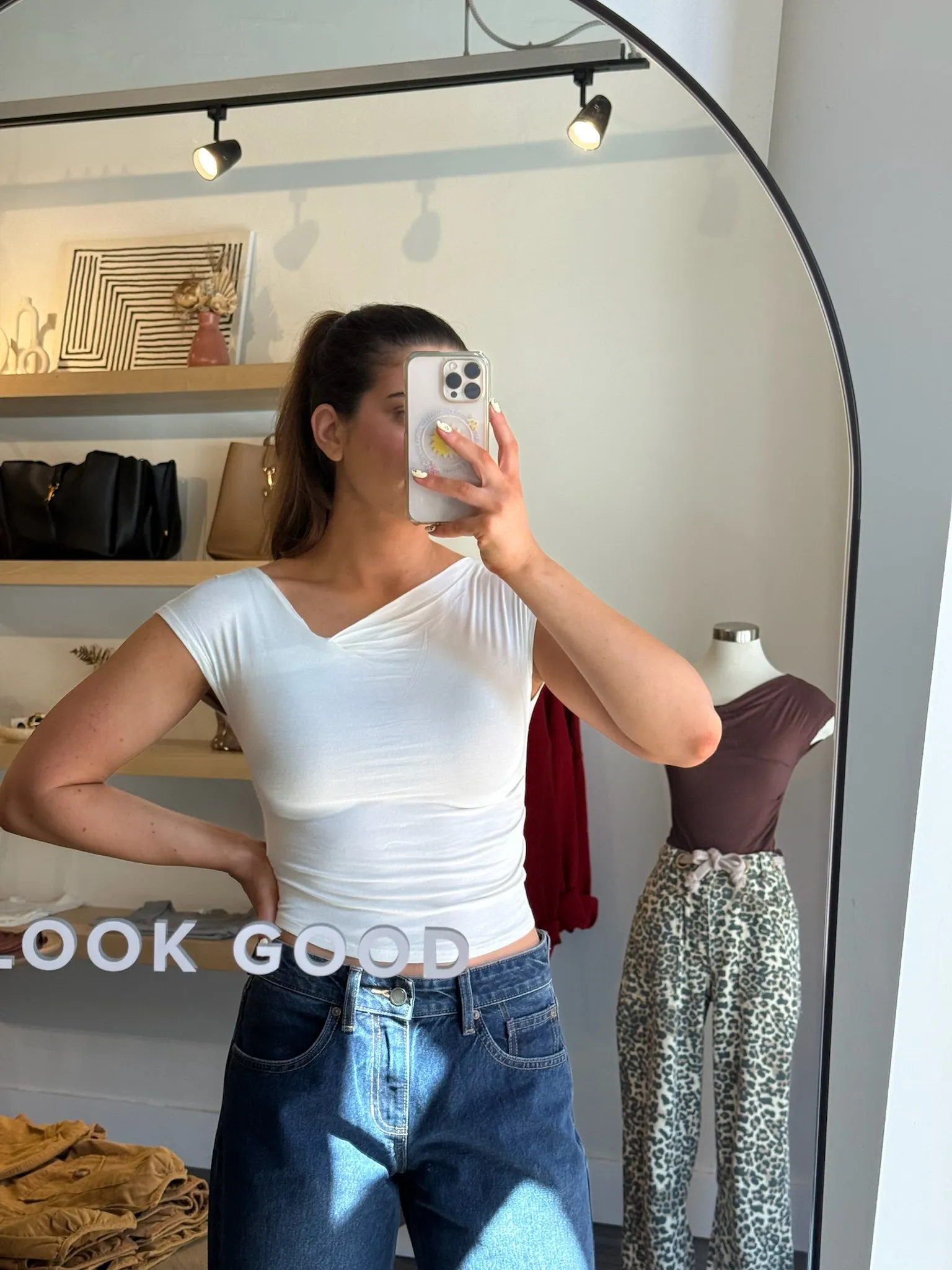 The Muse Asym Top sold by Kins Collective