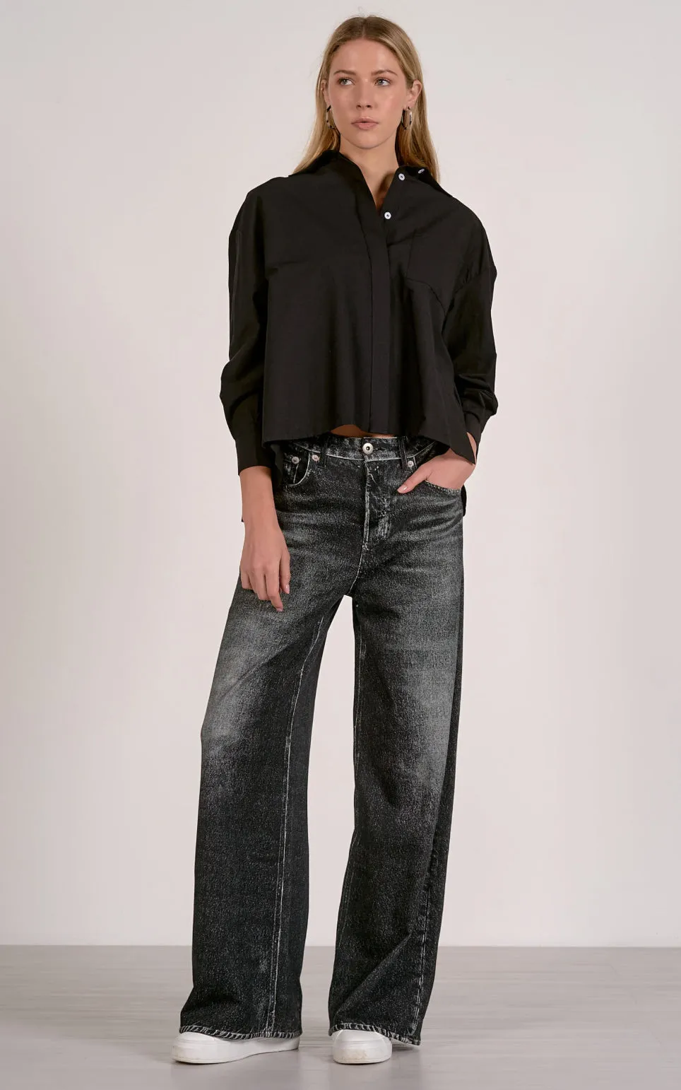 Faux Denim Pant sold by Kins Collective