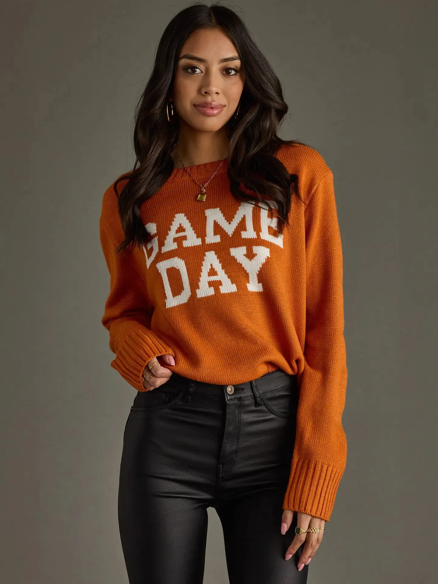 Gameday Pullover Orange sold by Kins Collective